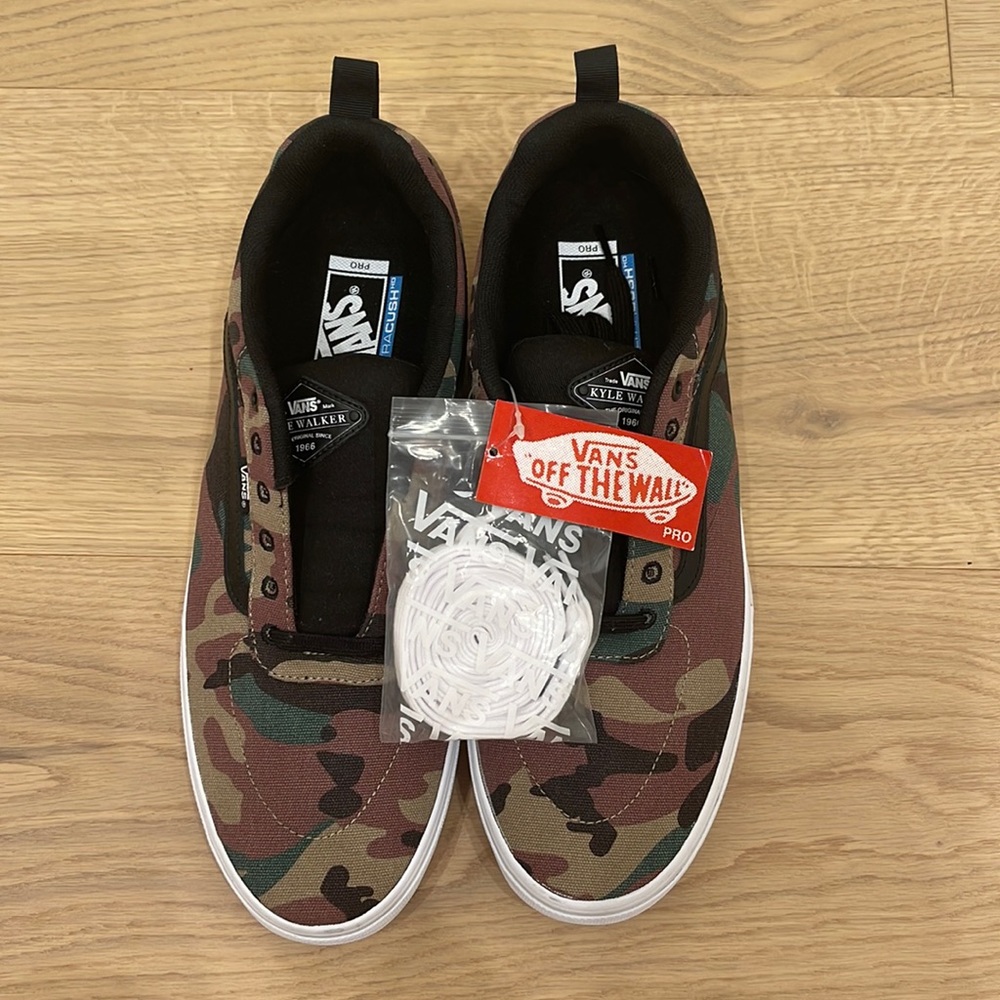 Never been worn vans camo shoes!